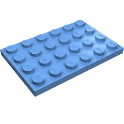 Plate 4 x 6 / Medium Blue