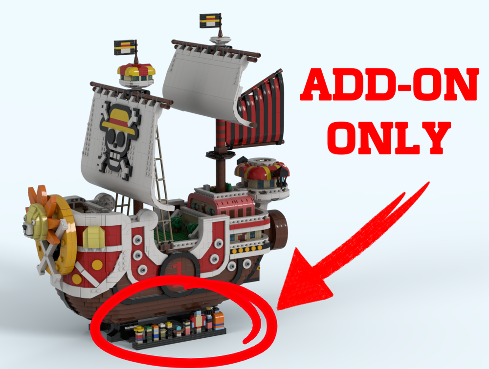 Lego Add-on for BrickVault's Thousand Sunny : the Straw Hat Crew / Mugiwara