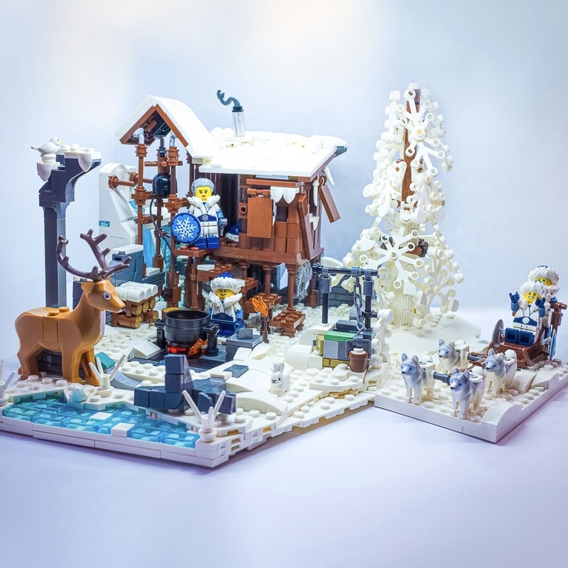Lego Winter Outpost (CMF 22 - Snow Guardian habitat)