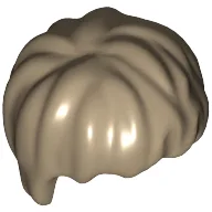 Hair Short Tousled / Dark Tan