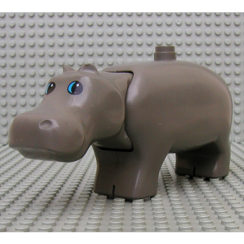 Lego Duplo Animal Hippo, Adult / Dark Gray