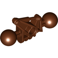 Lego Large Figure Skeletal, Limb, with 2 Ball Joints, and Hole (Toa Metru) / Reddish Brown