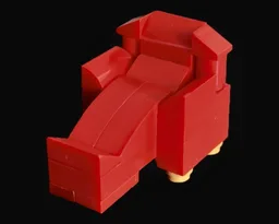 Reclining Red sofa seat