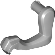 Lego Animal Body Part, Dinosaur, Raptor / Dilophosaurus Arm / Leg, Left, Black Claws Print / Light Bluish Gray