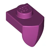 Plate Special 1 x 1 with Vertical Tooth / Magenta