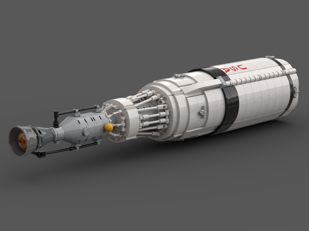 Lego Reusable Nuclear Shuttle (1:110 Saturn V scale)