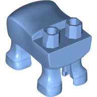 Minifig Creature Body, 4 Legs / Medium Blue