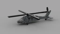 UH-60 Utility Helicopter Black Hawk 1/72 (Grey)