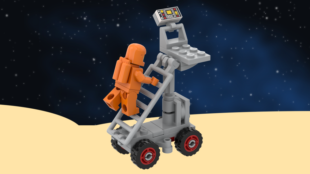 Lego Classic Space Reimagined: Mobile Service Ladder