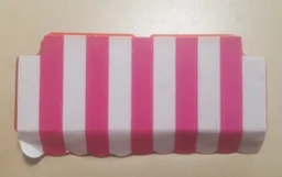 Homemaker Awning 2 x 6 with Pink and White Stripes Pattern (Sticker) - Set 230