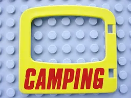 Duplo Door / Window with 'CAMPING' Print