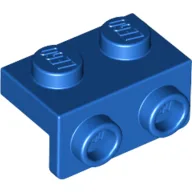 Bracket 1 x 2 - 1 x 2 / Blue