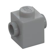 Lego Brick Special 1 x 1 with Studs on 2 Sides / Light Bluish Gray