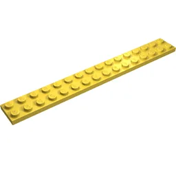Plate 2 x 16 / Yellow