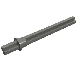 Technic Axle 5.5 with Stop [Rounded Short End] / Dark Bluish Gray