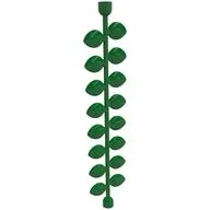Duplo Plant Vine with Leaves and Two End Anti-Studs / Green