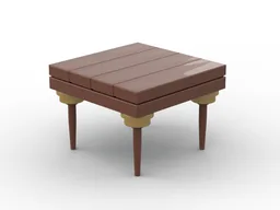 Wooden Table - Minifig Scaled | #2