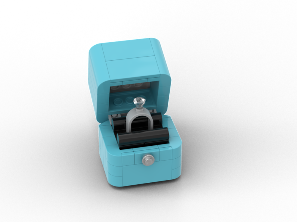 Lego Classic Blue Ring Box