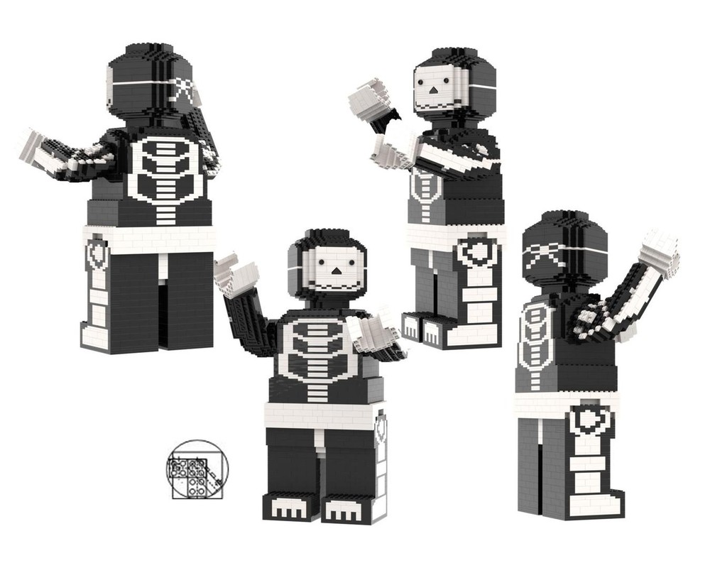 Lego Maxi Figure white skeletron costume