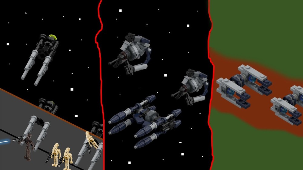 Lego Micro Separatist Vehicles
