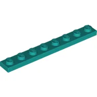 Plate 1 x 8 / Dark Turquoise