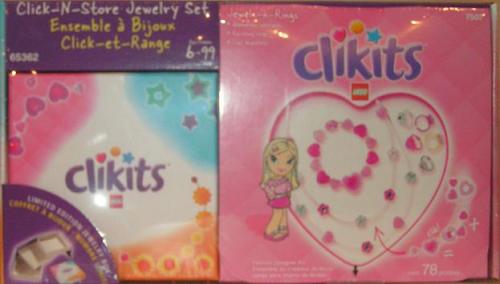 Lego Jewels-n-Rings Click-N-Store Jewelry Set Co-Pack