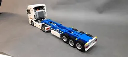 container chassis semitrailer Krone blue