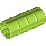 Technic Axle Connector Ridged [with x Hole x Orientation] / Lime