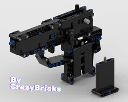 LEGO Technic rubber-band gun (blow-back)