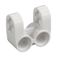 Lego Technic Axle and Pin Connector Perpendicular Double Split / White