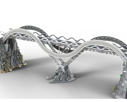 Monorail Track Train Bridge