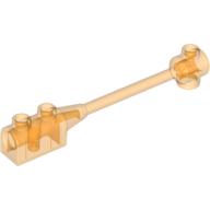 Lego Bar 1 x 8 with Brick 1 x 2 Curved Top End (Axle Holder Inside Small End) / Trans-Orange