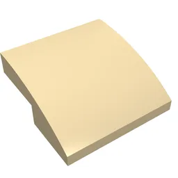 Brick Curved 2 x 2 x 2/3 / Tan