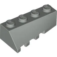 Brick Wedged, Sloped 45° 4 x 2 Right / Light Gray