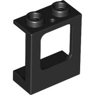 Lego Window 1 x 2 x 2 Plane, Hollow Studs, Single Hole Top and Bottom for Glass