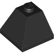 Brick Sloped 45° 2 x 2 Double Convex / Black