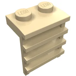 Plate Special 1 x 2 with Ladder / Tan