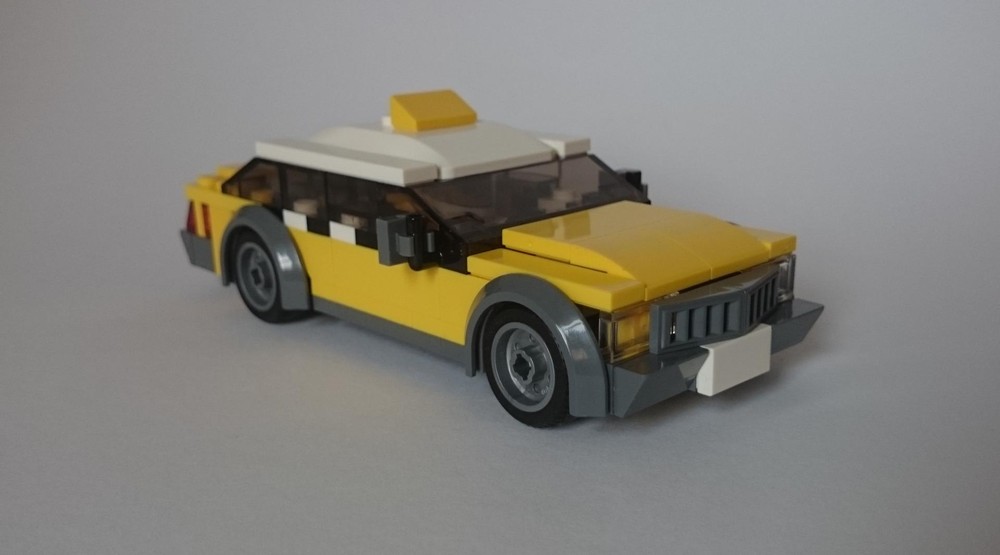 Lego 2 seater Taxi mod of 76120 Police car with trunk