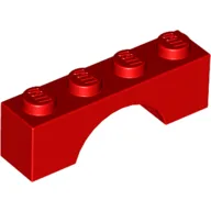 Brick Arch 1 x 4 / Red