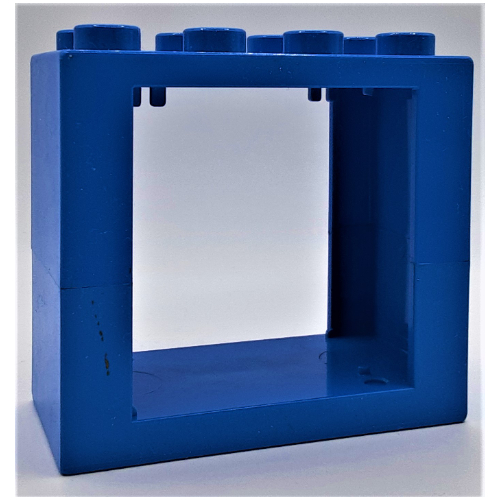 Lego Duplo Door / Window Frame Flat Front Surface without Clips / Blue