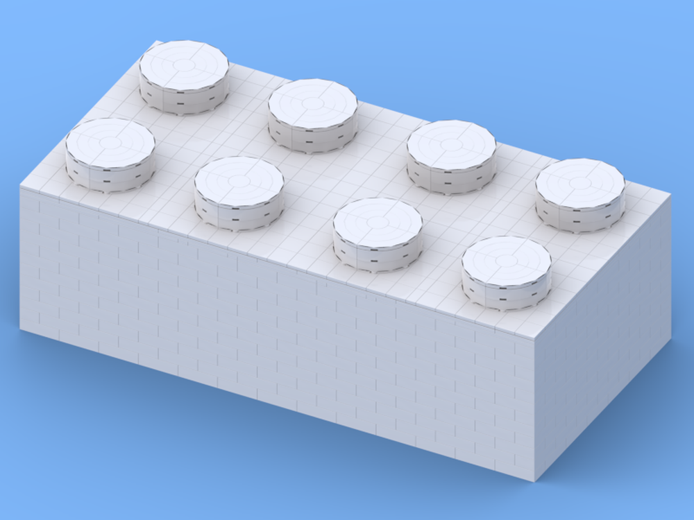 Lego Large Lego Brick 2x4 / Großer Legostein 2x4