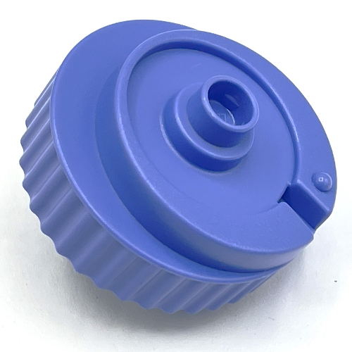 Lego Duplo Counterweight 3 x 3 x 2 Round, Notched Rim, Off-Center Swirl and One Stud / Yellow
