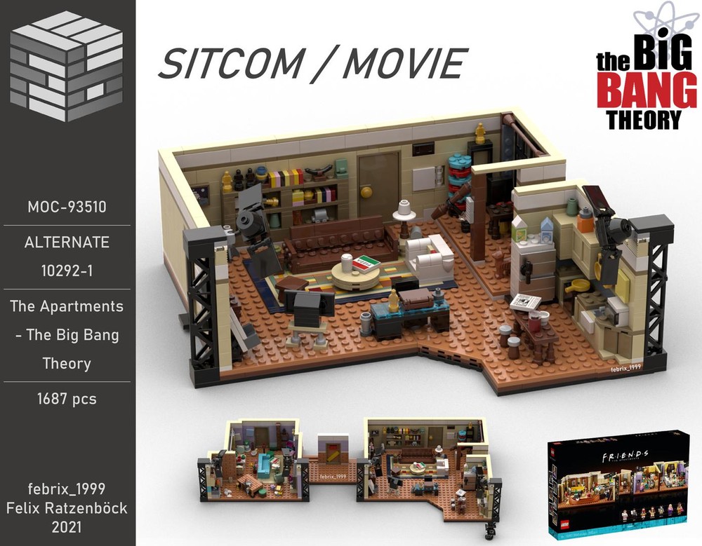 Lego Big Bang Theory - The Apartments - 10292 - Alternate