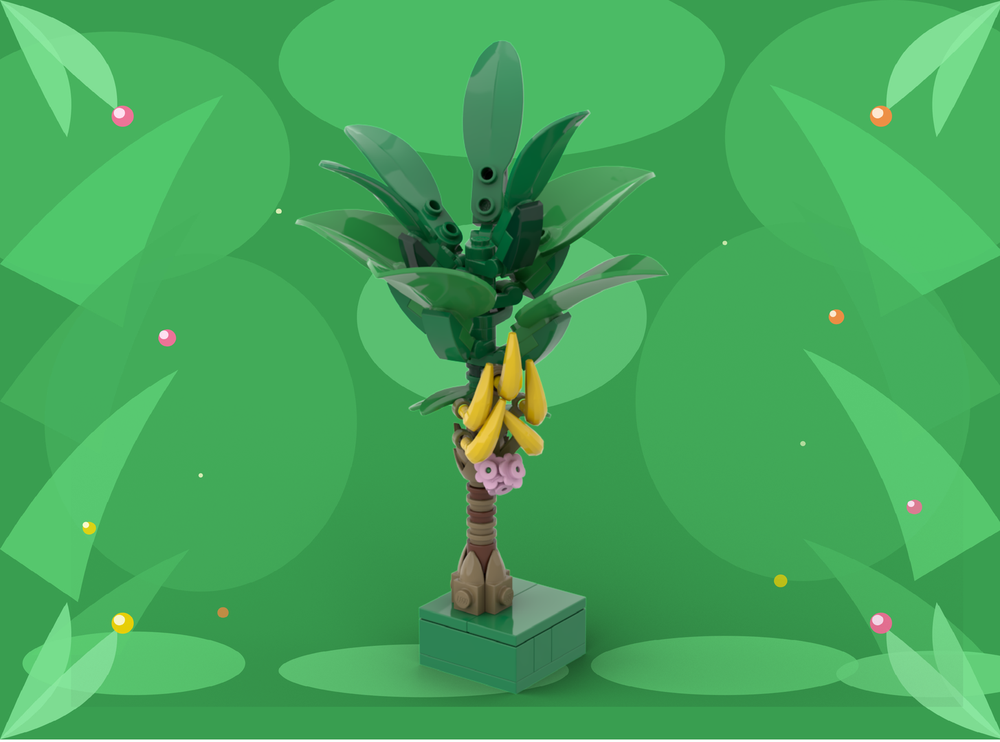 Lego 🌴 The Banana Tree - Master Tropical Vegetation / Vignette #10 🌴