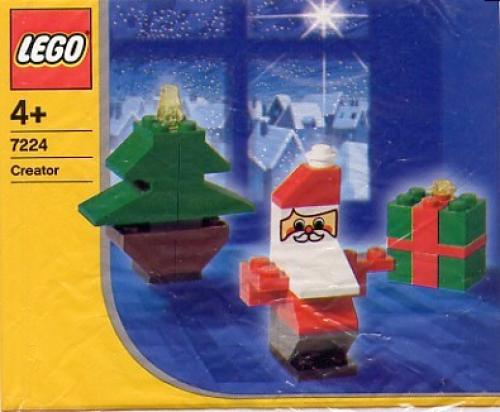 Lego Santa, Tree, and Present