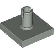 Tile Special 2 x 2 with Top Pin / Light Gray