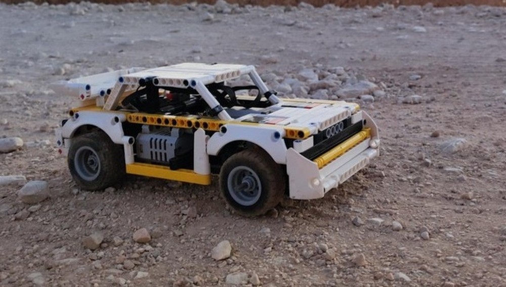 Lego Audi Sport Quattro S1 E2 Rally Car with 2 BuWizz Motors