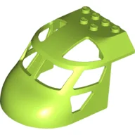 Aircraft Fuselage Curved Forward 6 x 8 Top / Lime