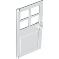 Door 1 x 4 x 6 with 4 Panes and Stud Handle / White