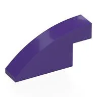 Brick Curved 1 x 4 x 1 2/3 No Studs / Dark Purple